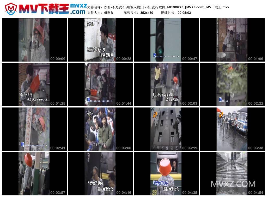 佚名-不是我不明白(人物)_国语_流行歌曲_MC300275